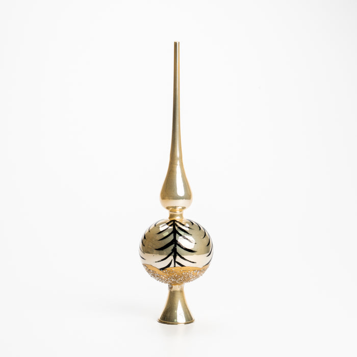 Puntale di Natale Foglia Tropical Oro