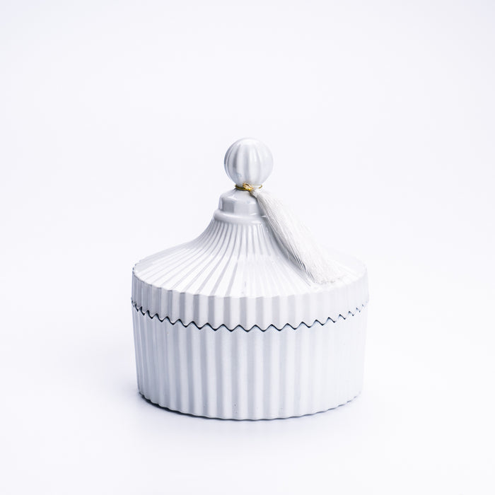 Cofanetto di vetro Bianco 14X15CM