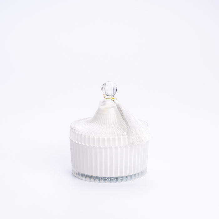 Cofanetto di vetro Bianco 10X12CM