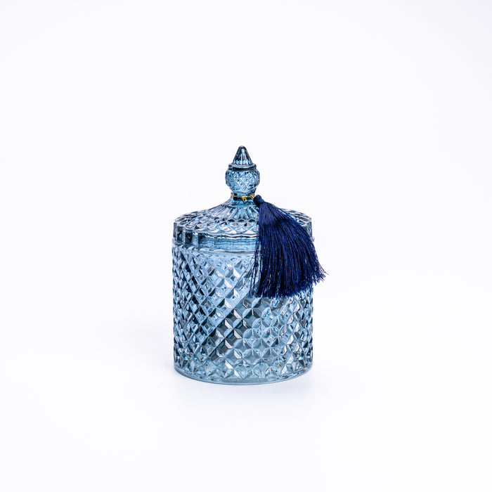 Cofanetto di vetro Blu 8,5X13,5CM