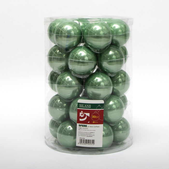 Palline di Natale Verde 6CM
