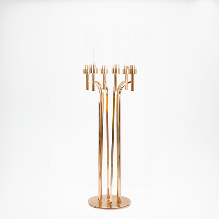 Portacandele 6 fiamme oro H.107CM