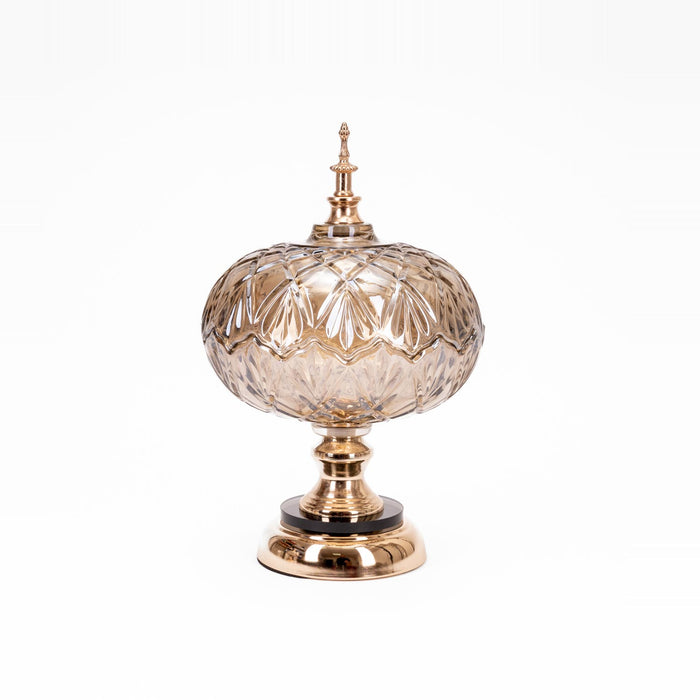 Barattolo sfera decorativo Oro 14X26CM
