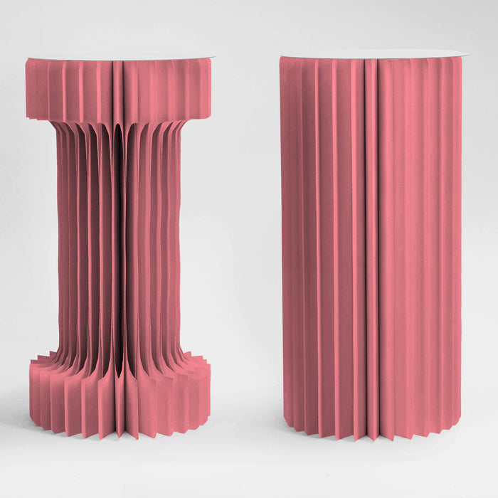 Colonna 2 forme Led Rosa D30CM H60CM