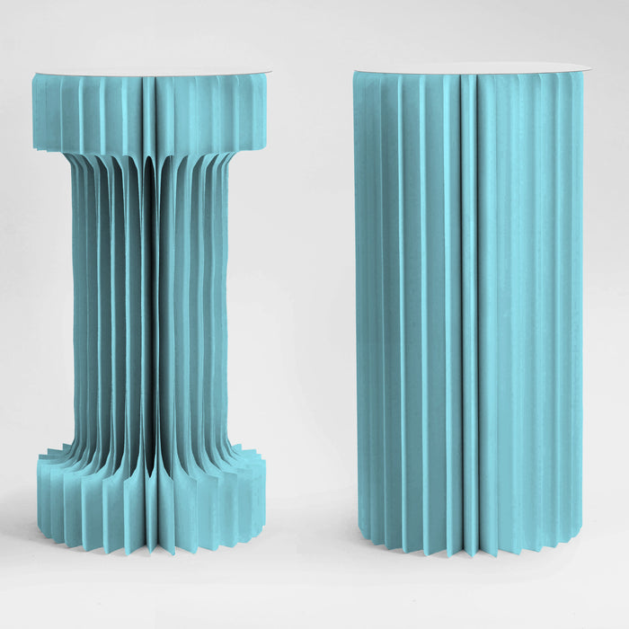 Colonna 2 forme Led Azzurro D30CM H40CM