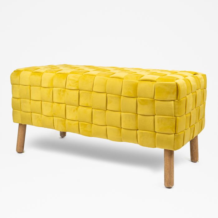 Panca Baule Giallo 100X46X48CM