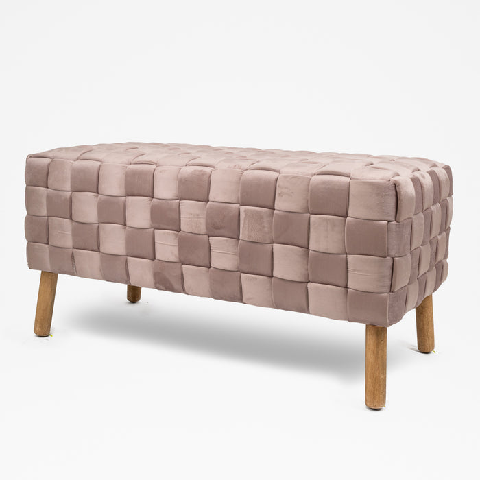 Panca Baule Rosa 100X46X48CM
