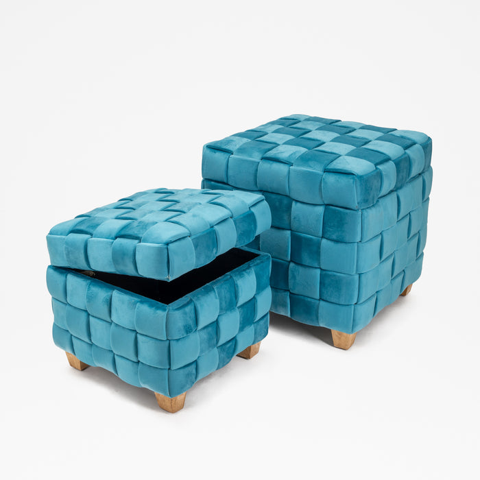 Bauli pouf set 2 ottanio