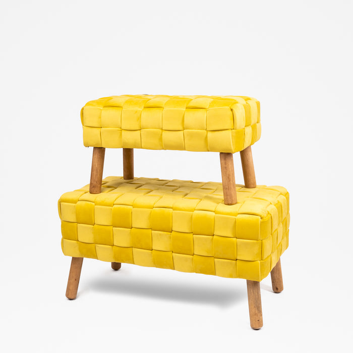 Set 2 Panche Giallo 80X39CM / 60X34CM