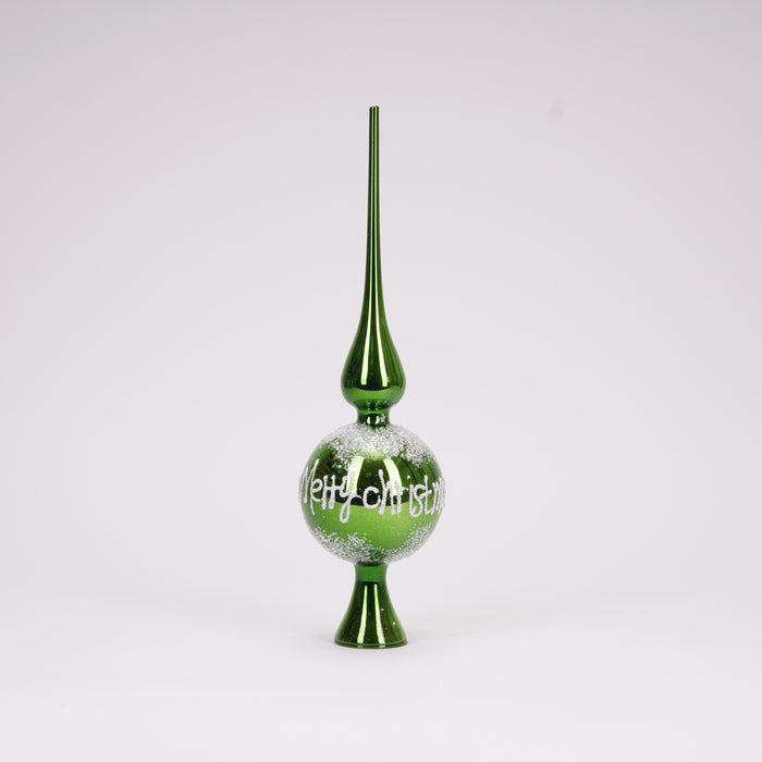 Puntale di Natale Merry Christmas Verde