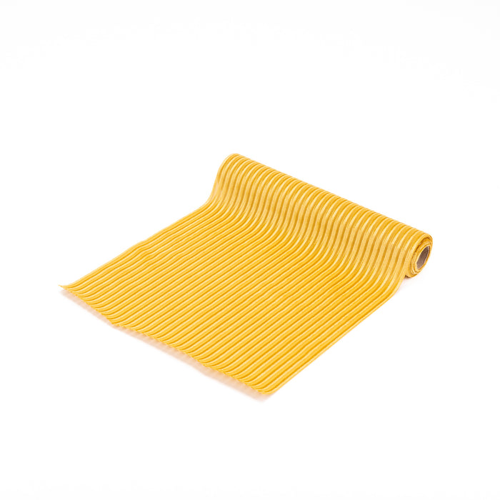 Runner Oro pieghettato da 2,7mt x 28cm