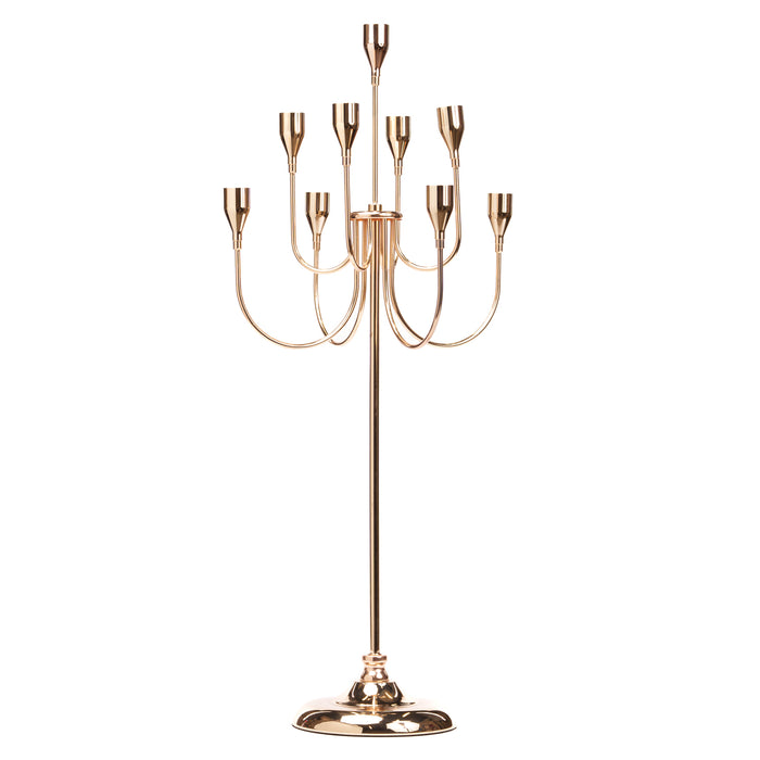 Candelabro a 9 bracci, oro, 30X30X65CM