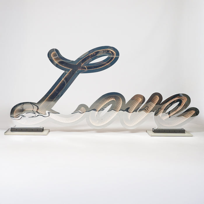 Scritta LOVE infinity 180x90CM Luce Bianca