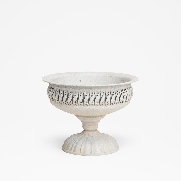 Vaso Bianco retrò Decoro Infinito 30X30X23CM