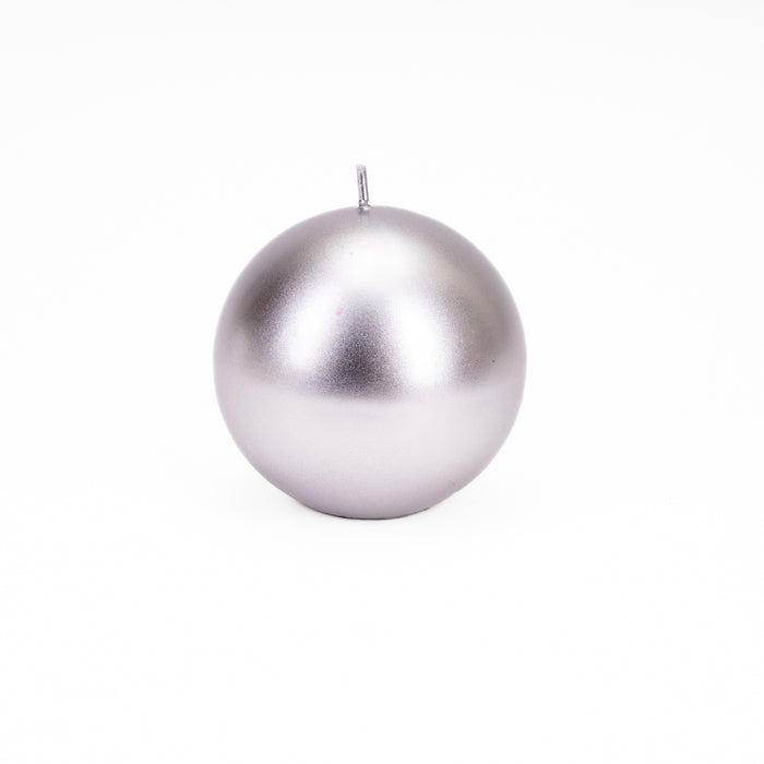 Candela sfera Argento 12CM