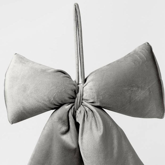 Fiocco in Velluto grigio, 35X60CM