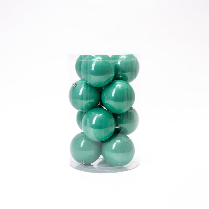 Pallina di Natale in plastica, colore verde acqua , diametro 15CM