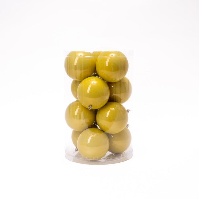 Palline di Natale in Plastica, colore oro, diametro 4CM