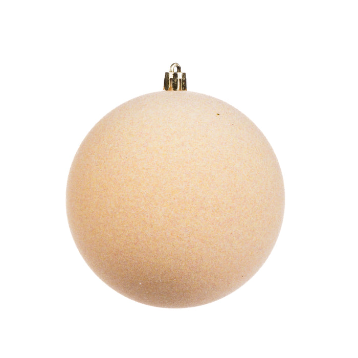 Palline di Natale in velluto oro con diametro di 6CM