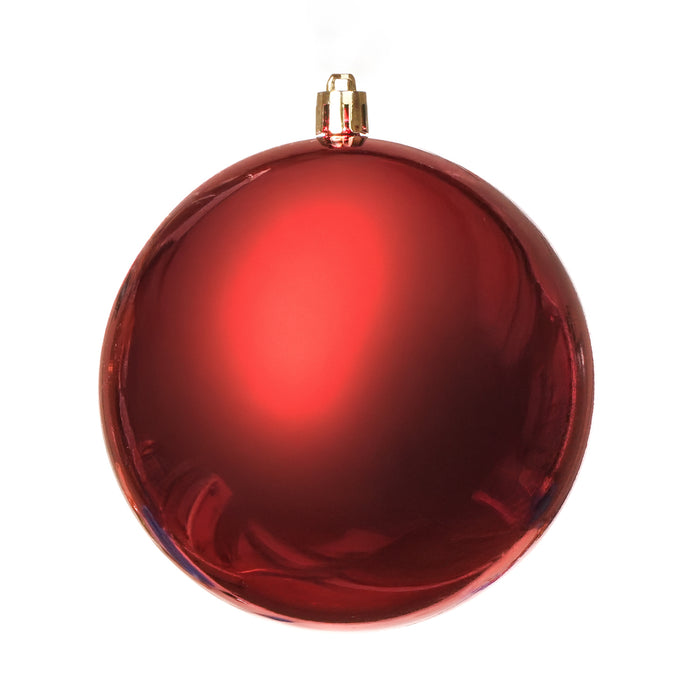Pallina di Natale in plastica, colore granata, diametro 20CM