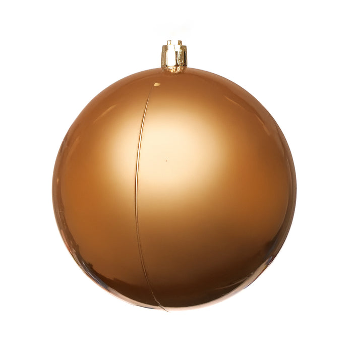 Pallina di Natale in plastica, colore oro antico, diametro 20CM