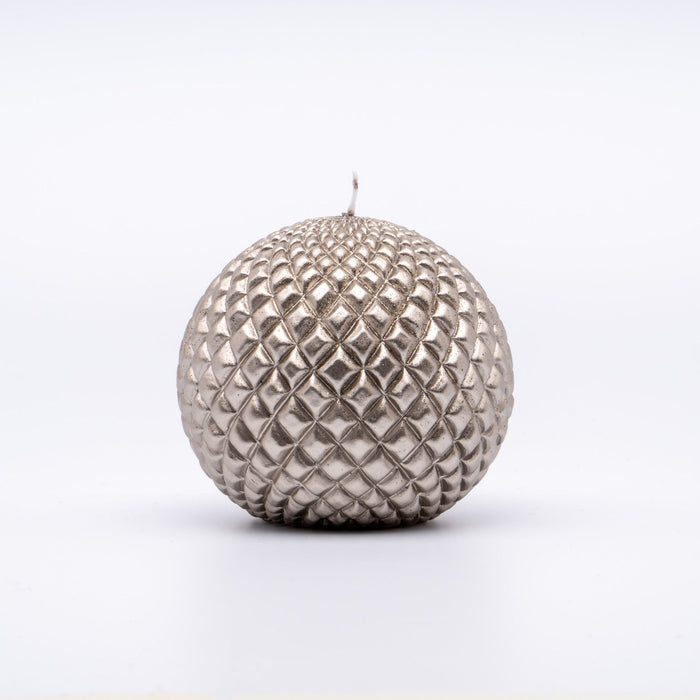 Candela sferica design argento Ø 8CM