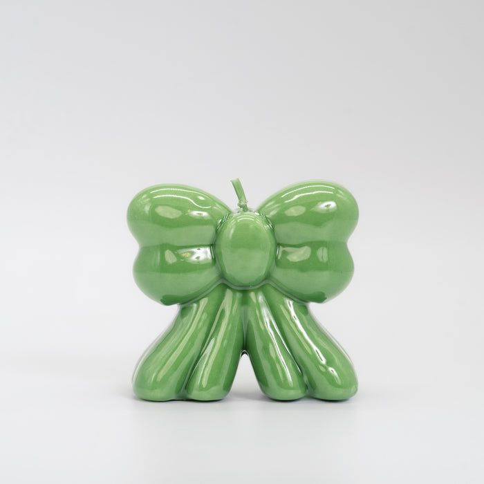 Candela fiocco, 12Cm, verde