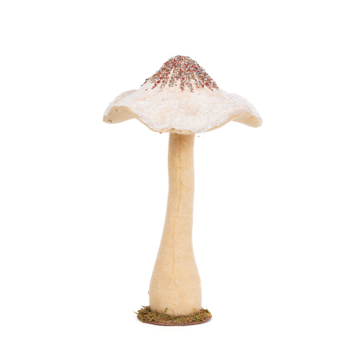 Decorazione fungo crema, 25X45CM
