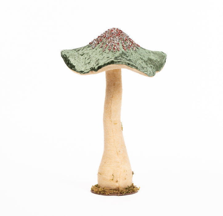 Decorazione fungo verde, 25X45CM
