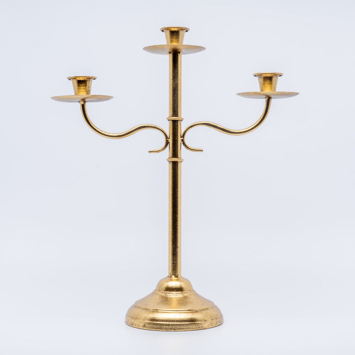 Candelabro Oro retro 3 bracci 38X16X46 CM
