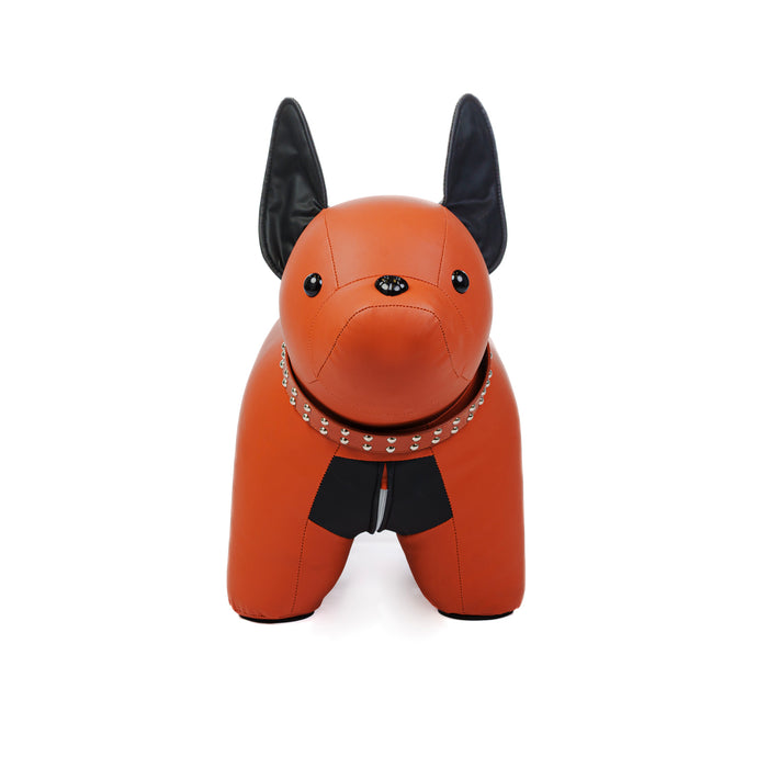 Decorazione a forma di cane in ecopelle 88X36X49CM