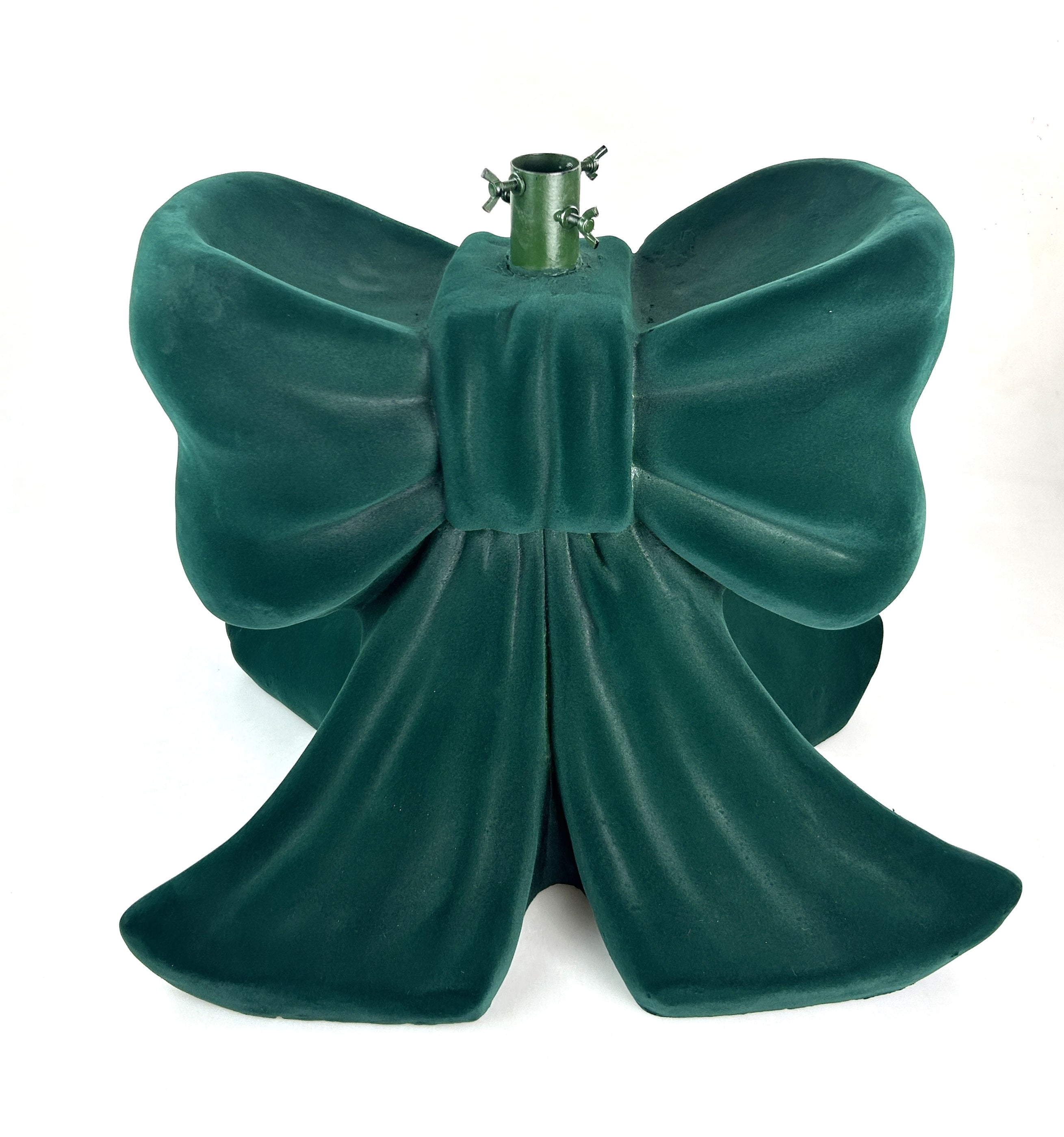 Base per albero a forma di fiocco in velluto verde -Silani shop online