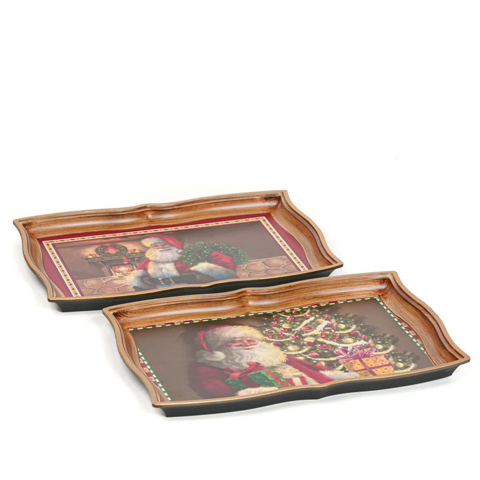 Vassoio Babbo Natale assortiti, 43x32x3CM