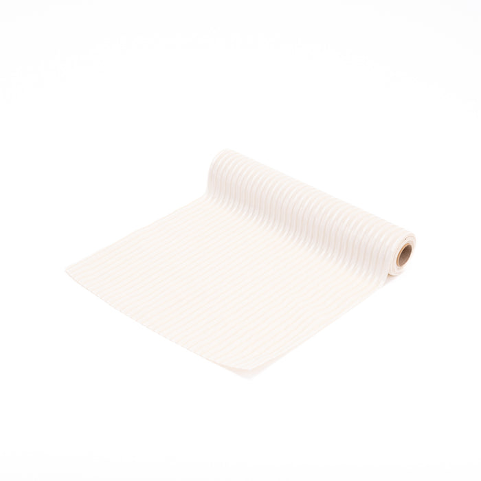 Runner bianco pieghettato da 2,7mt x 28cm