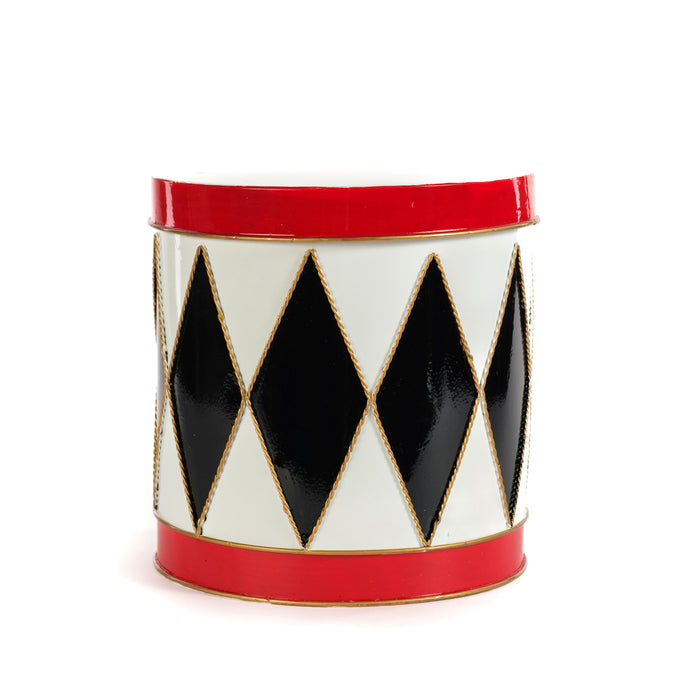 Set 3 scatole con motivo a tamburo, D.35/29/24CM