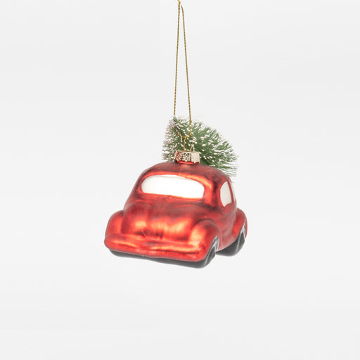 Addobbo vetro auto con albero 12X6X7CM decorata con un albero sul tettuccio. Perfetta per decorare l'albero di Natale. Consigliamo di affiancarla alle palline in vetro a tinta unita e di acquistare i diversi modelli per creare un armoniosa composizione. Scopri i nostri articoli su Silani Srl.