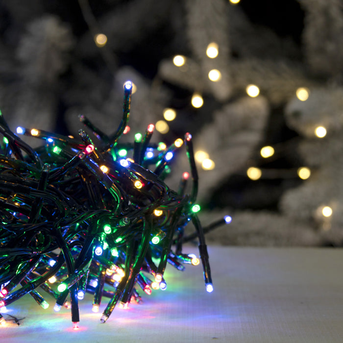 Luce di natale cluster multi color 384 LED 9m Default Title