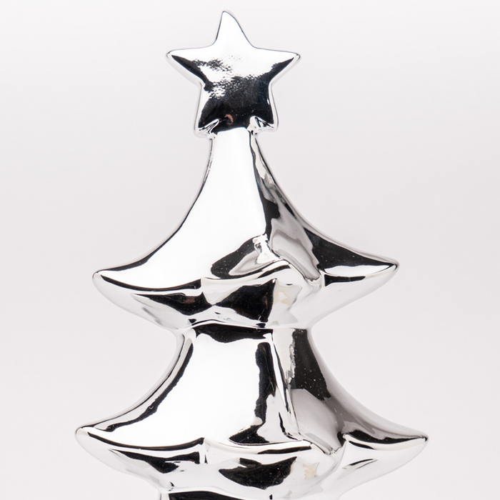 Albero Argento stella 8X8X15CM