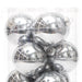 BOX 12 SFERE VETRO D.10CM ARGENTO Default Title