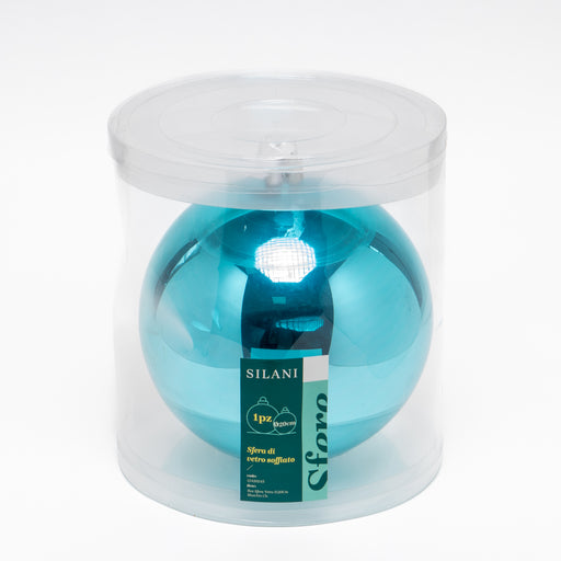 Palline in vetro per albero di Natale colore Polvere, box da 1 sfera di dimensioni 20CM. Perfette anche per decorare ghirlande e festoni, giocando con le tonalità di colore. Confezionate in box di plastica trasparente. Scopri i nostri articoli su Silani Srl.