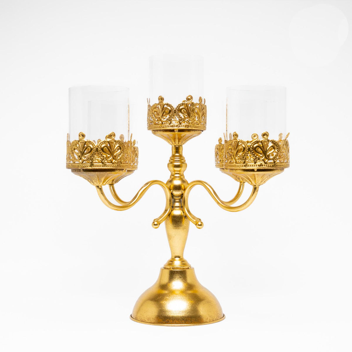 Candelabro 5 Bracci Retrò Oro 36X47CM - Silani shop online — Silani s.r.l